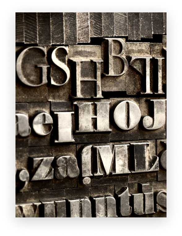 Image découpe typographique
