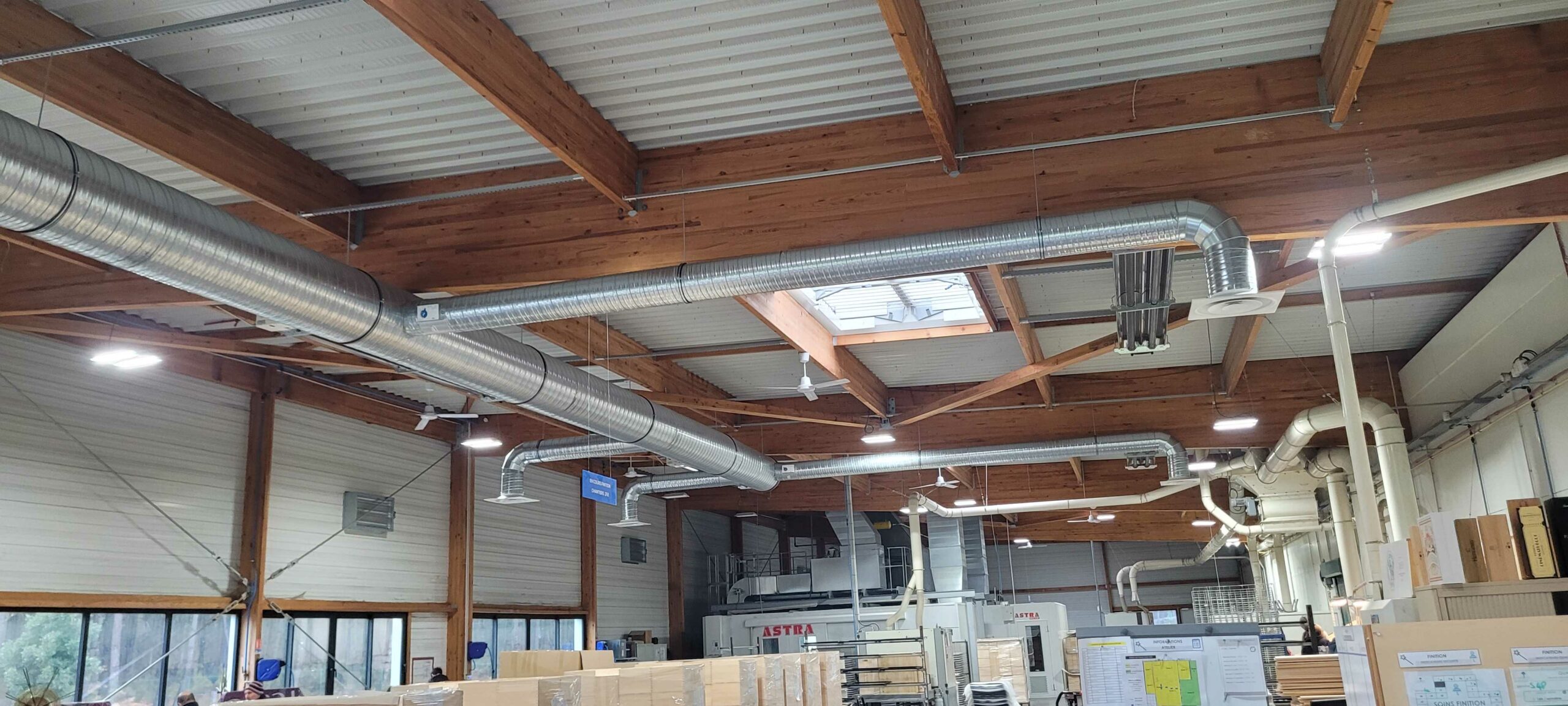 réseau de gaines, chauffage solaire R' Booster