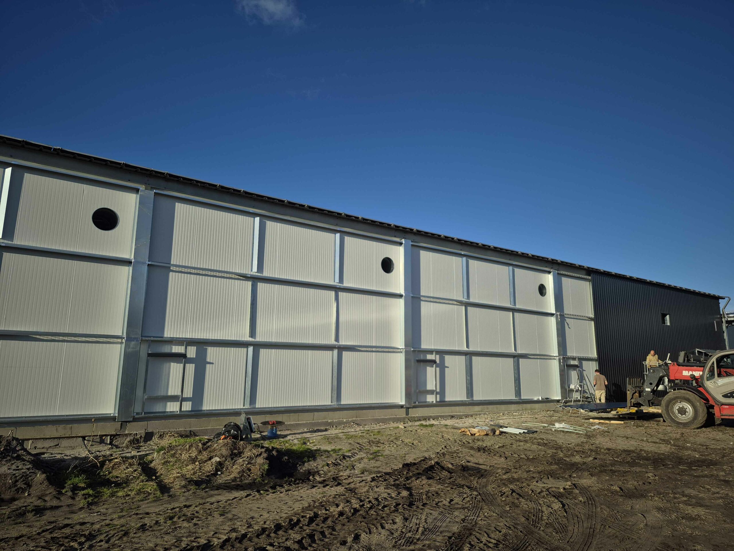 chauffage R' Booster, installation hangar agricole