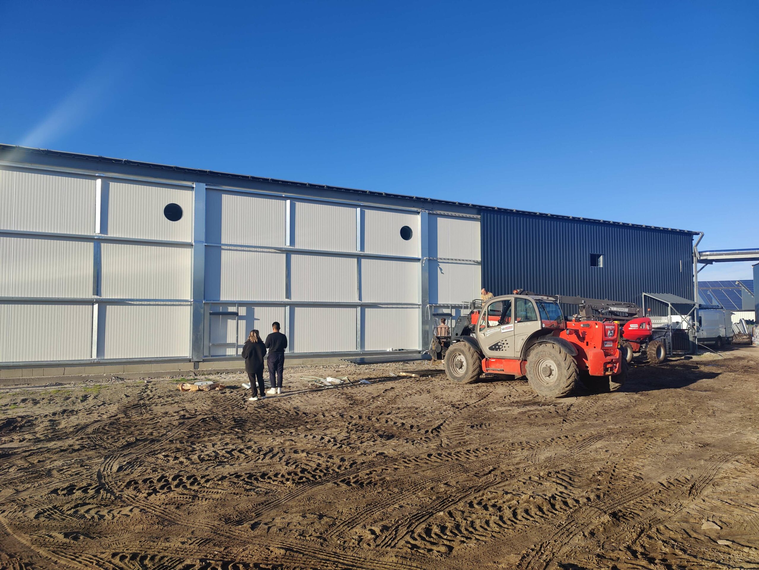 Chauffage Air Booster site agricole Ferme Larrere